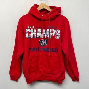 Washington Nationals 2019 World Series Champs Hoodie Medium B366 -28